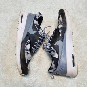 Nike‎ Air Max Black Gray Camoflouge Thea Running Athletic Training Shoes Women 8
